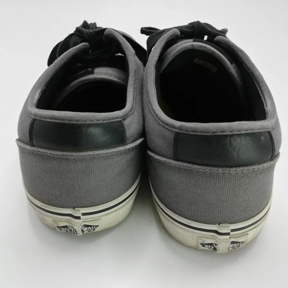 Vans Gray Low-Top Canvas Sneakers